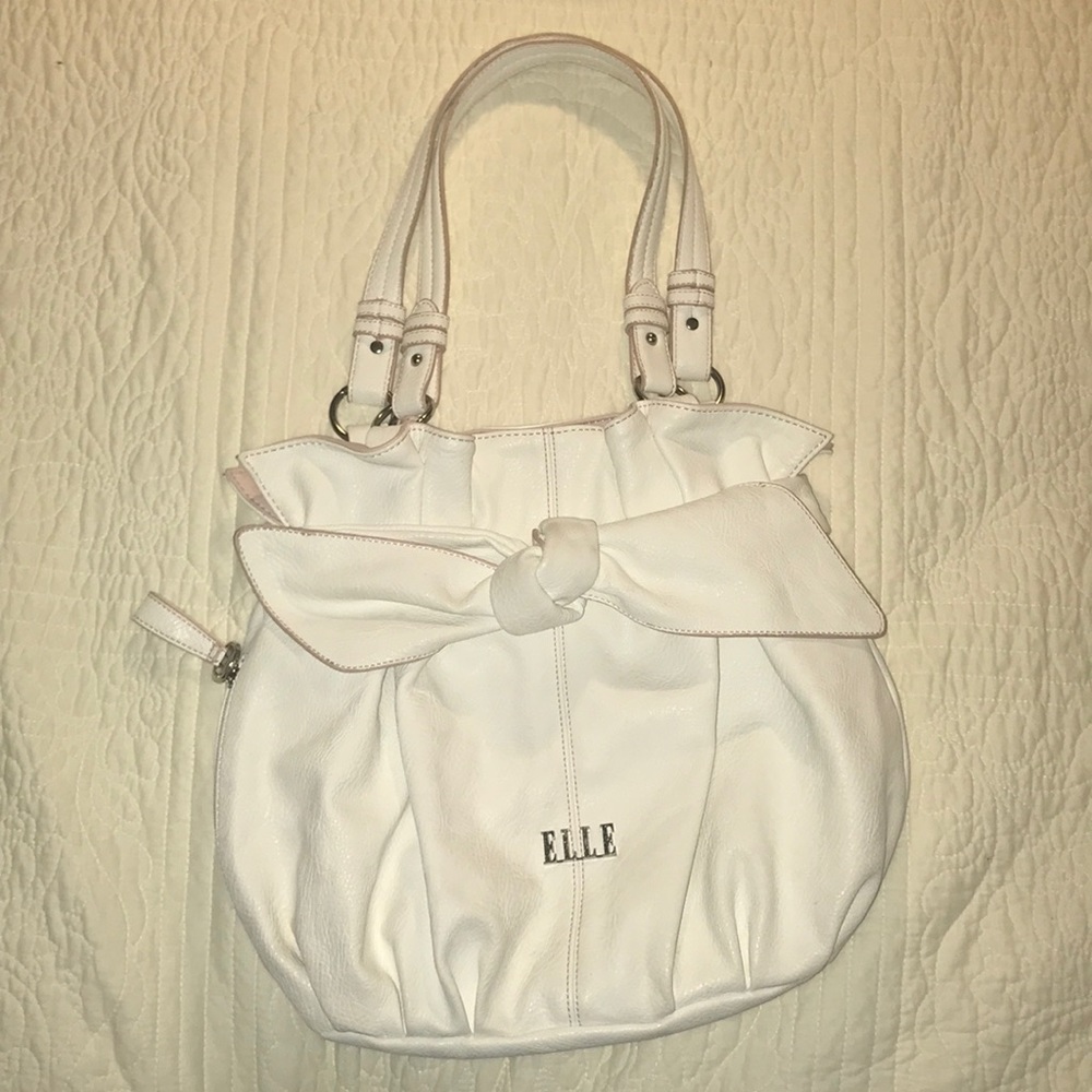 White Elle Bag with Bow